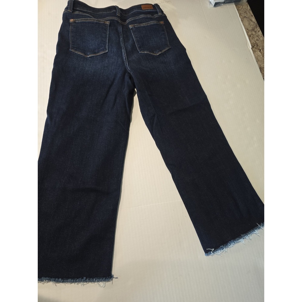 Judy Blue Dark Wash High Rise Wide Leg Denim Jeans 5-Pocket, Women's 9/29 - Picture 10 of 13